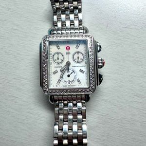 Michele Deco 33mm Stainless Diamond Woman’s Watch